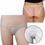 シースルー&フラワーレースポケット付きフルバック ホワイト(ローター) シースルー&フラワーレースポケット付きフルバック ホワイト(ローター)