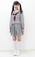 グレーカラーのセーラー服(冬制服) M