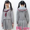 グレーカラーのセーラー服(冬制服) BIG